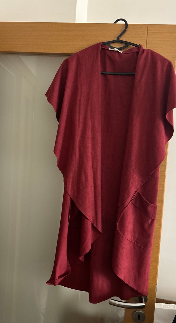 Bordo Midi Bohem Salaş Kadın Elbise - Görsel 2