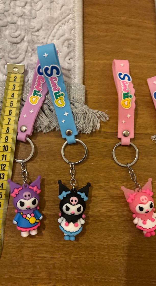 Renkli Püsküllü Bohem Kadın Anahtarlık - Görsel 2