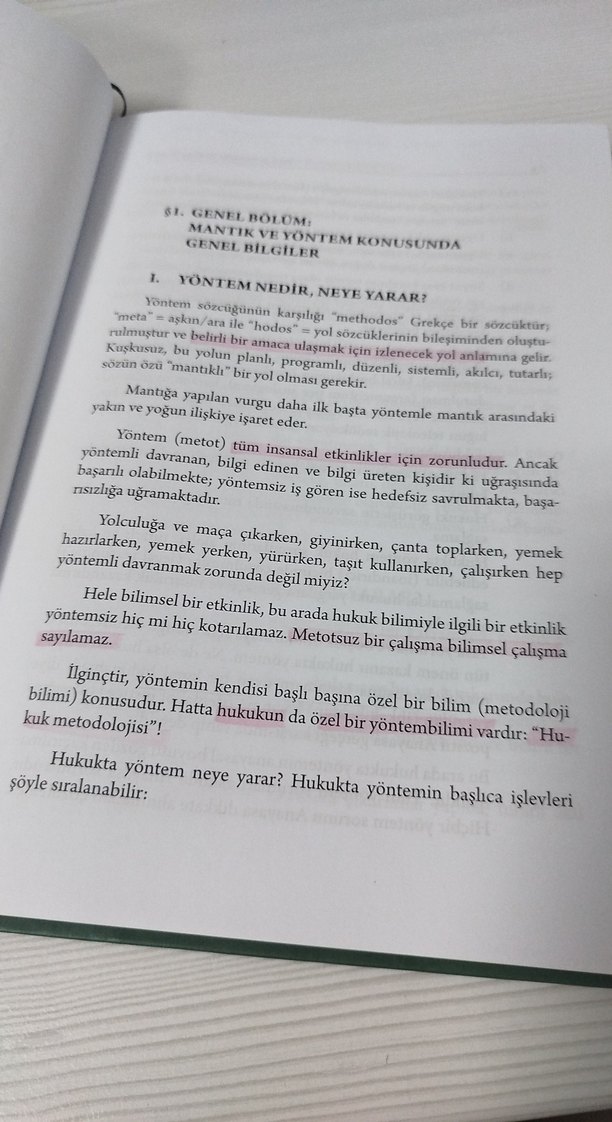 Hukukta Yöntem-Mantık - Serozan 3. Baskı - Görsel 2