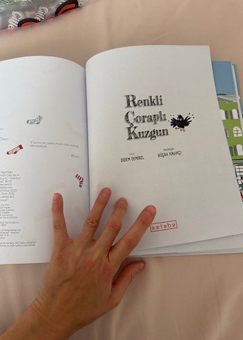  Beden Renkli Çoraplı Kuzgun - Çocuk Kitabı