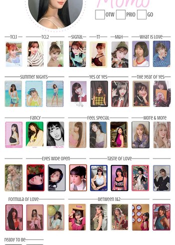 K-pop Momo photocard