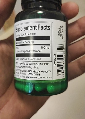 Swanson DHEA Hormon Dengeleyici 60 Kapsül