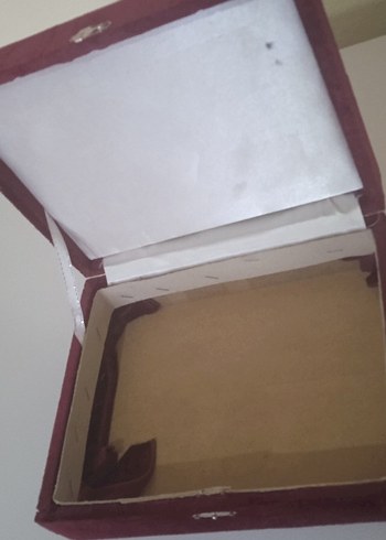 Parlak Bordo Makyaj Organizer Kutusu