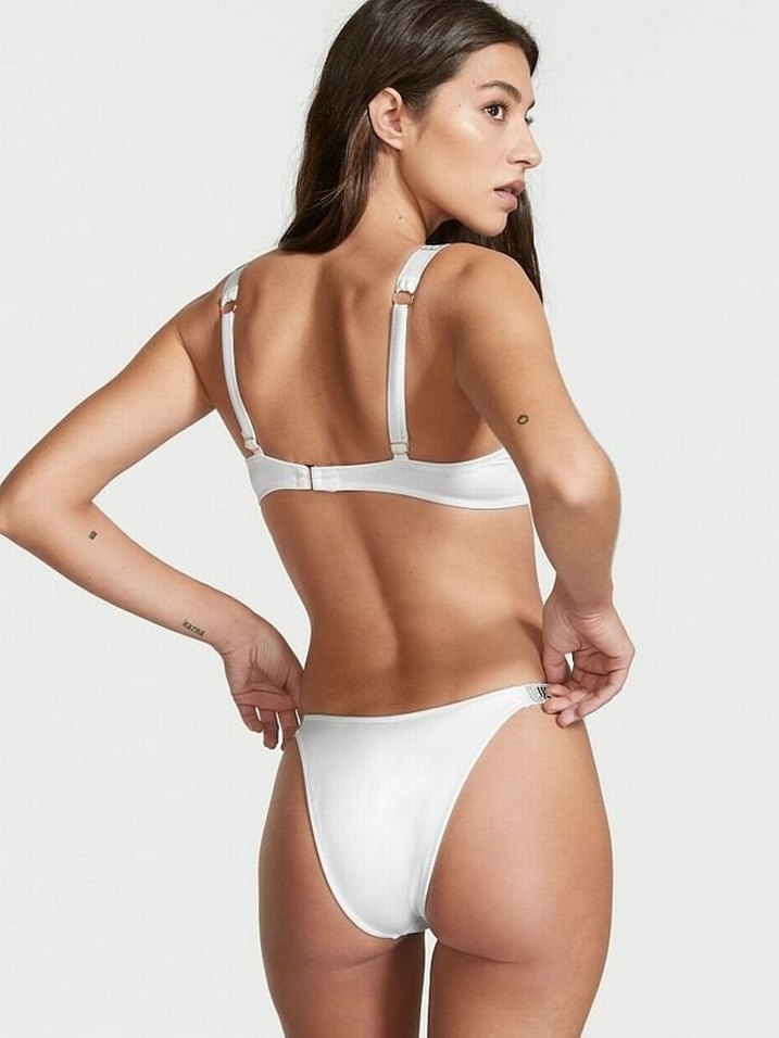 Victoria's Secret Beyaz taşlı külot - Görsel 3