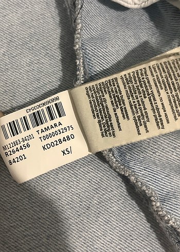 Buz mavisi Düğmeli Kadın Denim Ceket - Görsel 4