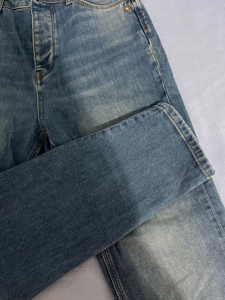 Gri Mavi Kadın Denim Pantolon - Görsel 2