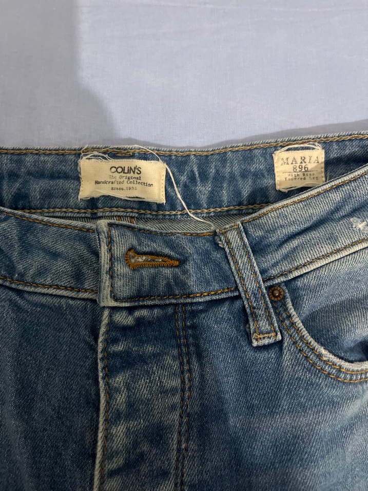 Gri Mavi Kadın Denim Pantolon - Görsel 3