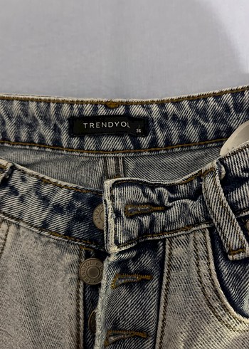 Gri Midi Kadın Denim Pantolon - Görsel 3