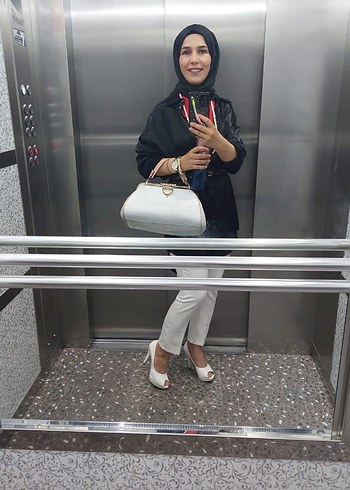 Kemerli Siyah Mini Ofis gömleği