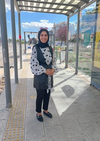 Kadın Siyah Gri Bağlamalı Midi tunik