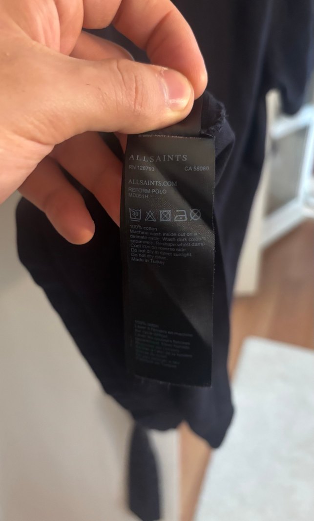 Siyah Polo AllSaints — görsel 5/6