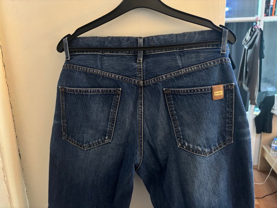 Navy Renkli Erkek Bol Kesim Denim Jean — görsel 5/6