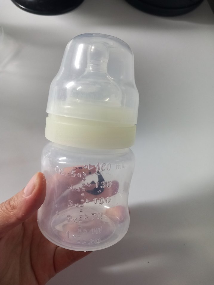 mamajoo biberon Beyaz Bebek Biberonu, Ay ve Yıldız Desenli - Görsel 2