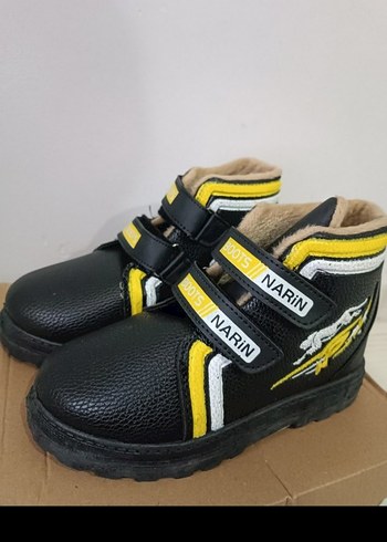 Erkek Çocuk Siyah Sarı Biker Bot - Görsel 2