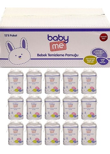 baby me Bebek Temizleme Pamuğu 15x60 900 Adet