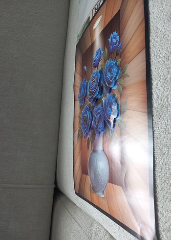 Pastel Pembe Çiçekli 3D Tablo - Görsel 7