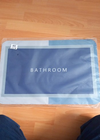 Siyah Baskılı Banyo Paspası - Görsel 2