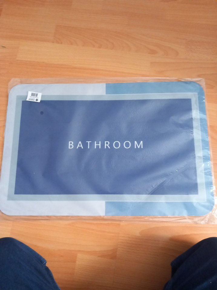 Siyah Baskılı Banyo Paspası - Görsel 2