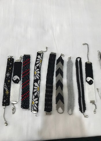 Nakışlı Boncuklu Çok Renkli Kadın Bileklik