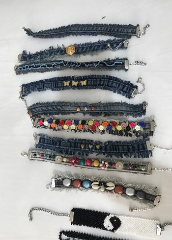 Bohem Çok Renkli Nakışlı Boncuklu Bileklikler