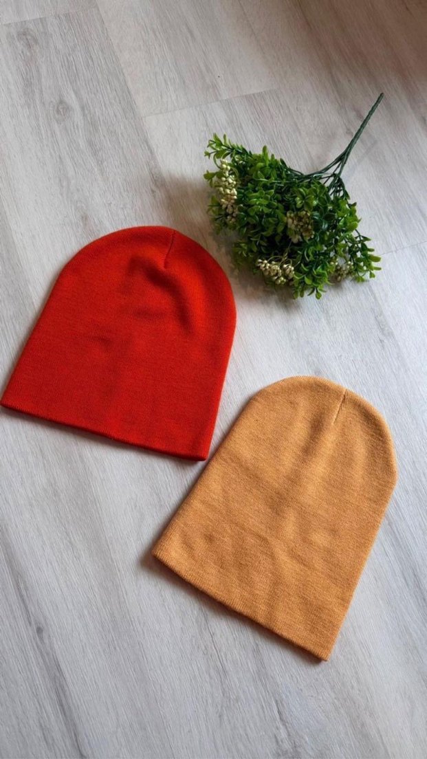 Örgü Kırmızı Yün Kadın Bere - Görsel 2