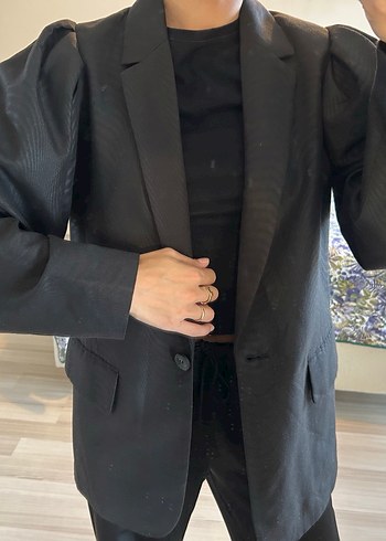 s Beden H&M Siyah Kadın Blazer Ceket