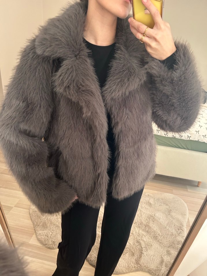 LCW Suni Kürk Mont - Görsel 3