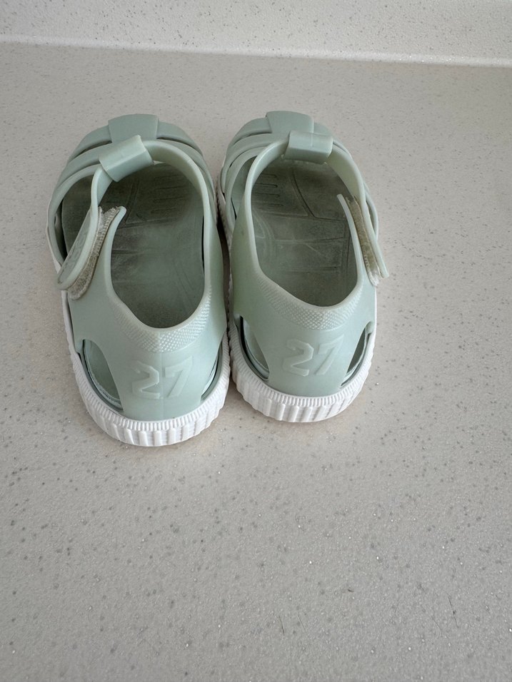 Tokalı Erkek Çocuk Beyaz Sandalet - Görsel 3