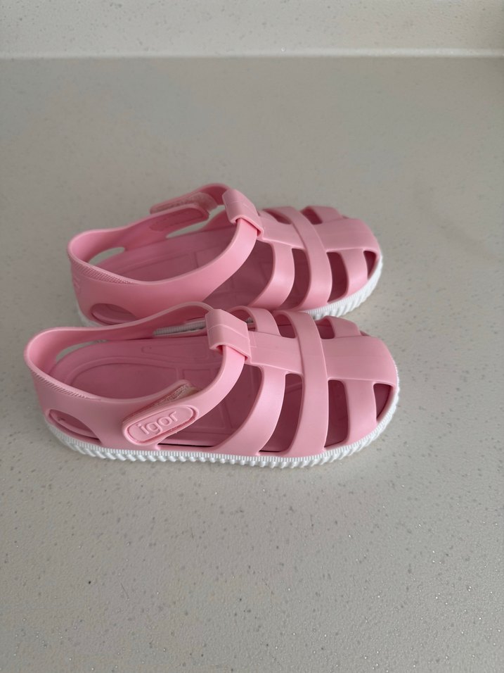 Kız Çocuk Pembe Cırt Cırtlı Spor Ayakkabı - Görsel 3