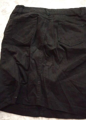 xs Beden Siyah Denim Mini Etek