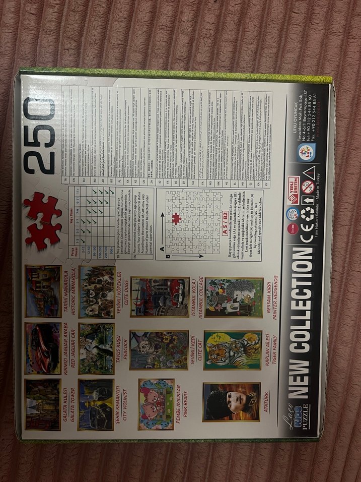 laco kıds puzzle 250 parca - Görsel 2