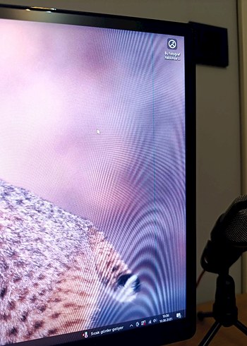 LG Siyah Bilgisayar Monitörü Dev ekran - Görsel 3