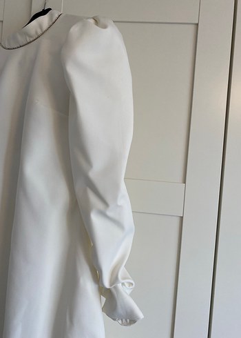 Zaten beyaz nikah elbisesi - Görsel 4