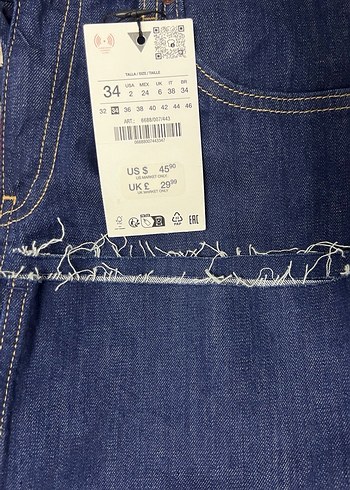 34 Beden Zara / Denim Bermuda (Capri)