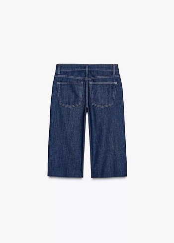 34 Beden lacivert Renk Zara / Denim Bermuda (Capri)