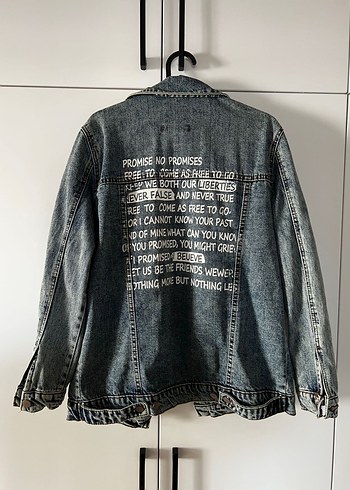 Diğer Oversize Denim Vintage Ceket