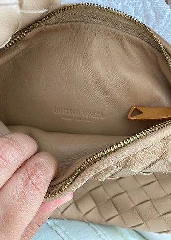 Bottega Veneta Bej Orgu Deri Canta