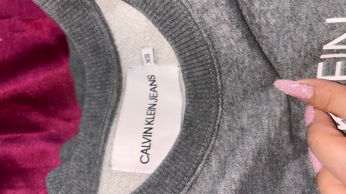 Original Calvin Klein Jeans Gri Melanj Bisiklet Yaka sweatshirt — görsel 5/9