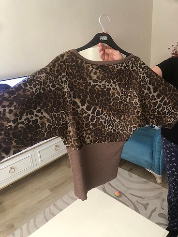 Twoll kahverengi leopar kazak