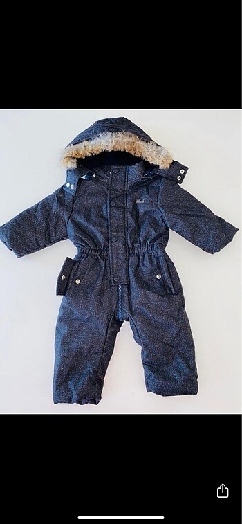 1 Yaş Beden B&G 9-12 bebek astronot tulum