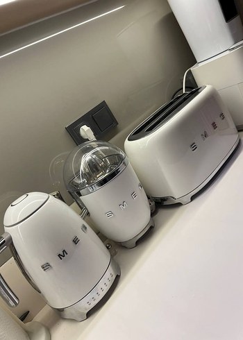Smeg Beyaz Mutfak Küçük Ev Aletleri Seti