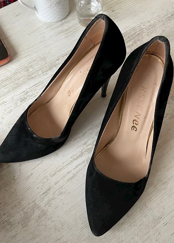 Siyah Stiletto Topuklu Kadın Ayakkabı - Görsel 2