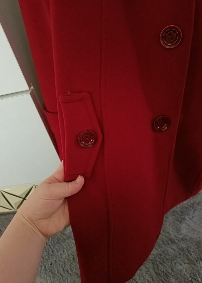 Borda kaşe kaban  - Görsel 2