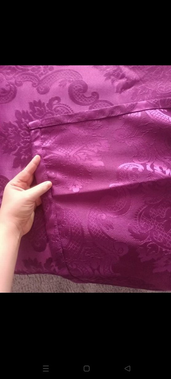 Mor İşlemeli Yatak Örtüsü - Görsel 3