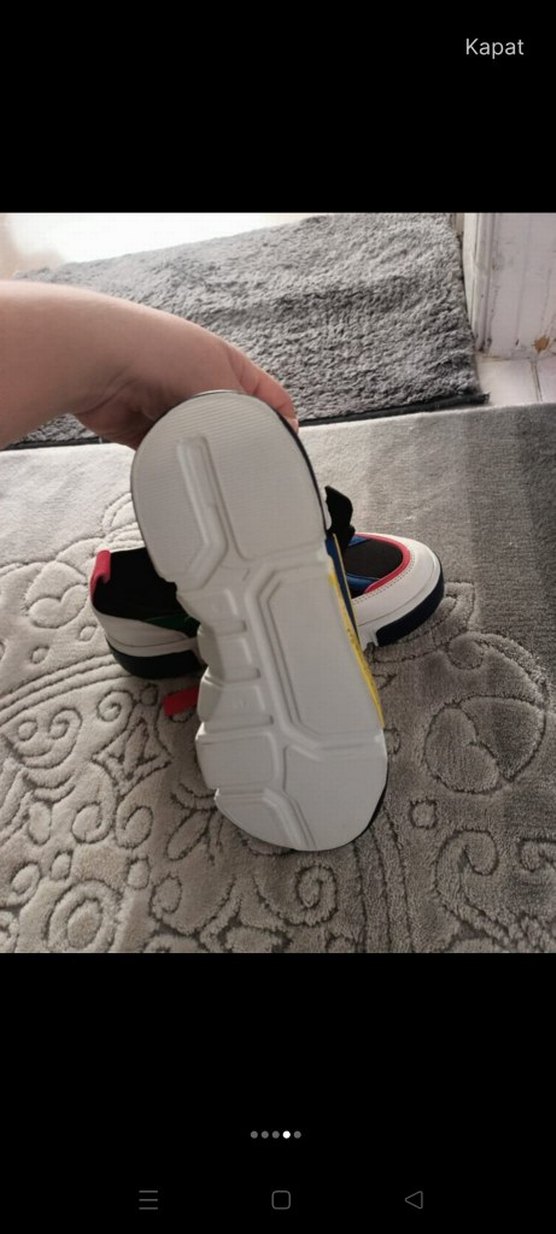 Renkli Kadın Spor Ayakkabı Velcro Detaylı - Görsel 3