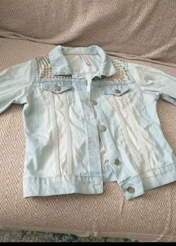 Düğmeli Kadın Kot Ceket - Görsel 2