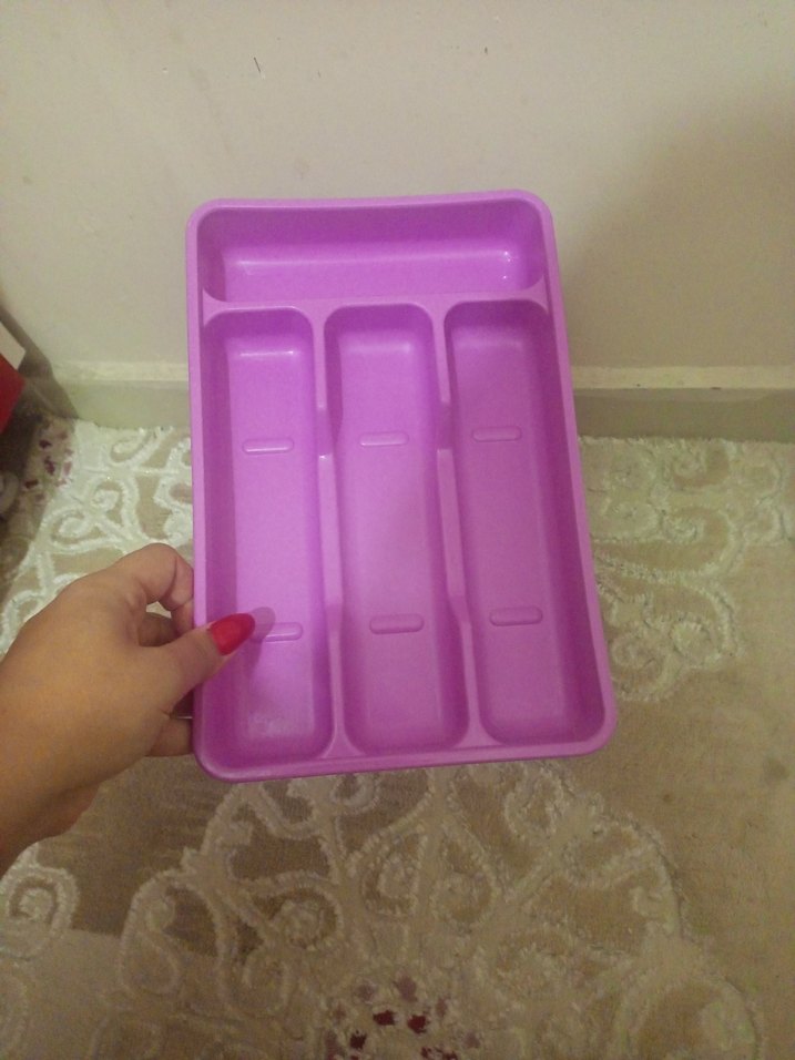 Pastel Mor Çatal Kaşıklık - Görsel 2