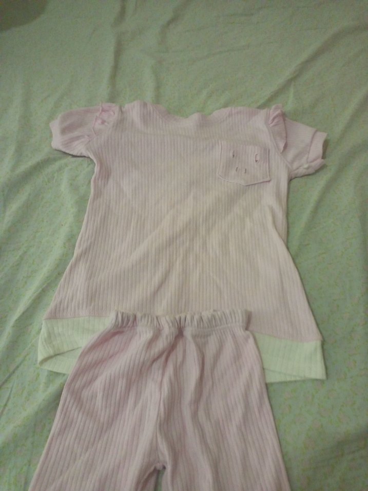 Pembe Kısa Kollu çocuk takım - Görsel 4