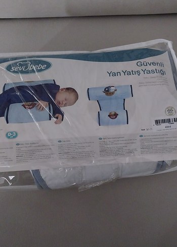 Bebek uyku aksesuarı, baskılı, beyaz-gri - Görsel 3