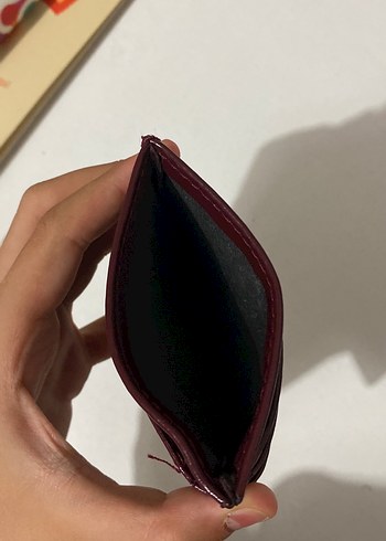 Beden Bordo Parlak Deri Kadın Cüzdanı